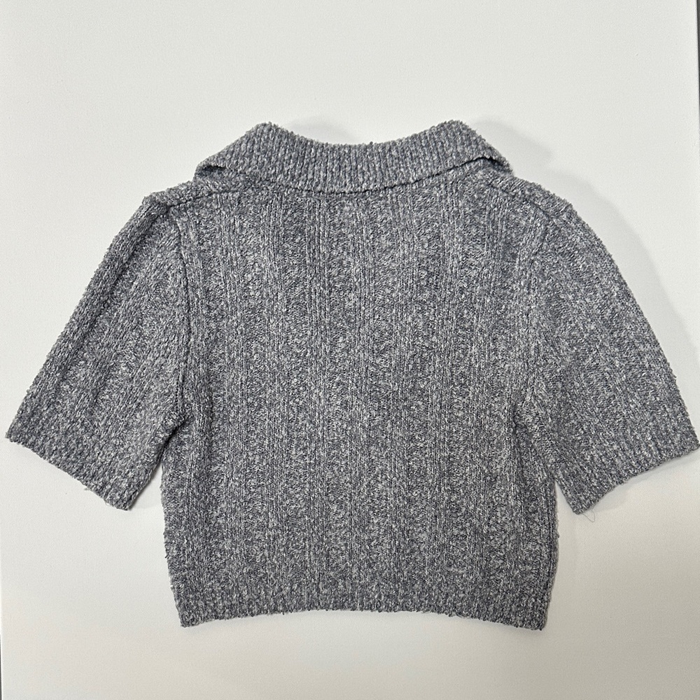 Urban Outfitters Heather Gray Textured Top - Picture 3 of 4